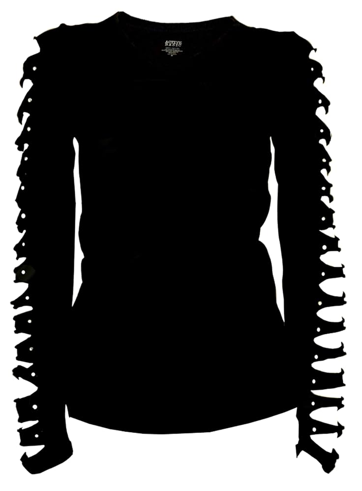 トップス Neith. Too Big Ribbon Shirt (Black) Native American Men's Long Sleeve Black Ribbon Shirt